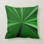 Emerald Green Vanishing Point Pillow by Janz