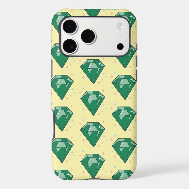 emerald green vector iphone case (Back)