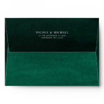 Emerald Green Watercolor Return Address A7 Envelope Emerald Green Watercolor Return Address A7 Envelope