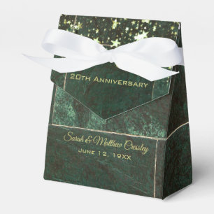 Emerald Green Wedding Anniversary Favor Box