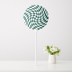 Emerald Green Wedding Collection Check Checkered Balloon