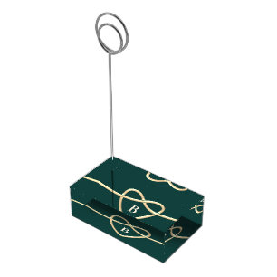 Emerald Green Wedding Place Card Holder