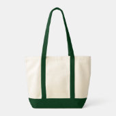 Emerald Green, White Shamrock Bridesmaid Bag (Back)