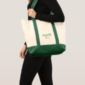 Emerald Green, White Shamrock Flower Girl Bag (Front (Product))