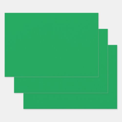 Emerald  green  wrapping paper sheets