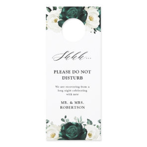 Emerald Greenery Eucalyptus Do not disturb Door Hanger