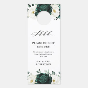 Emerald Greenery Eucalyptus Do not disturb Door Hanger