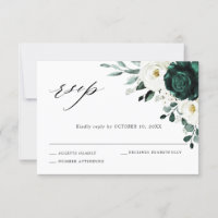 Emerald Greenery Eucalyptus White Floral Wedding