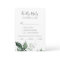 Emerald Greenery Menu Choice Wedding RSVP Card