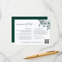 Emerald Greenery Vintage Botanical Wedding Details