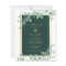 Emerald Greenery Wedding Botanical Nature Invites