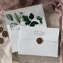 Emerald Greenery Wedding Invitation Envelope