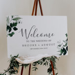 Emerald Greenery Wedding Welcome Foam Board<br><div class="desc">This emerald greenery wedding welcome foam board is perfect for a boho wedding. The elegant yet rustic design features moody dark green watercolor leaves and eucalyptus with a modern bohemian woodland feel. Customize your foam board with the name of the bride and groom,  and the date of the wedding.</div>