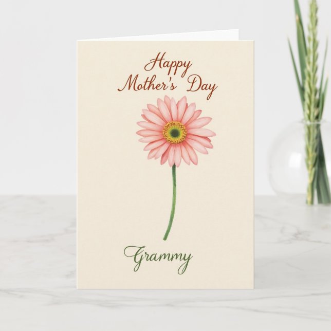 Emerald Heart Mothers Day Card (Front)