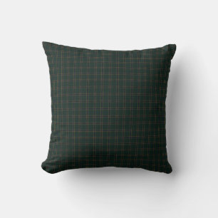 Emerald Heritage Tartan Plaid   Luxury Old Money  Throw Pillow