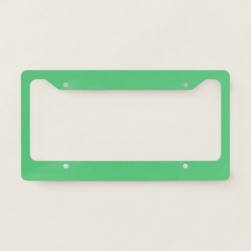 Emerald hex code 50C878  License Plate Frame