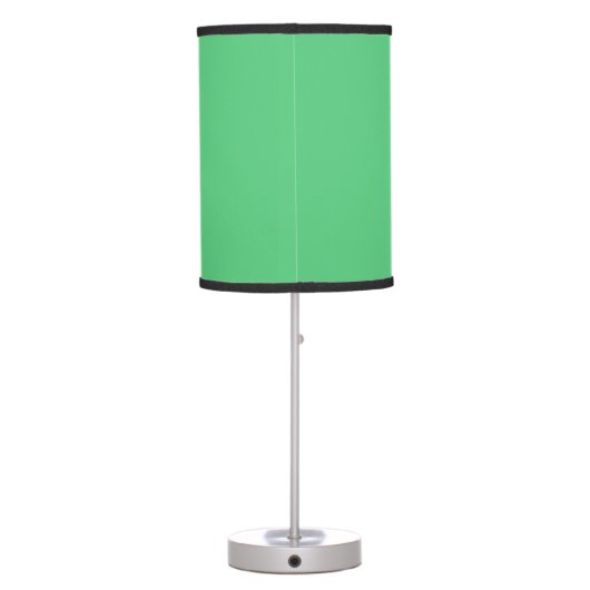 Emerald hex code 50C878 Table Lamp (Back)
