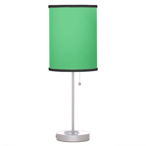 Emerald hex code 50C878  Table Lamp