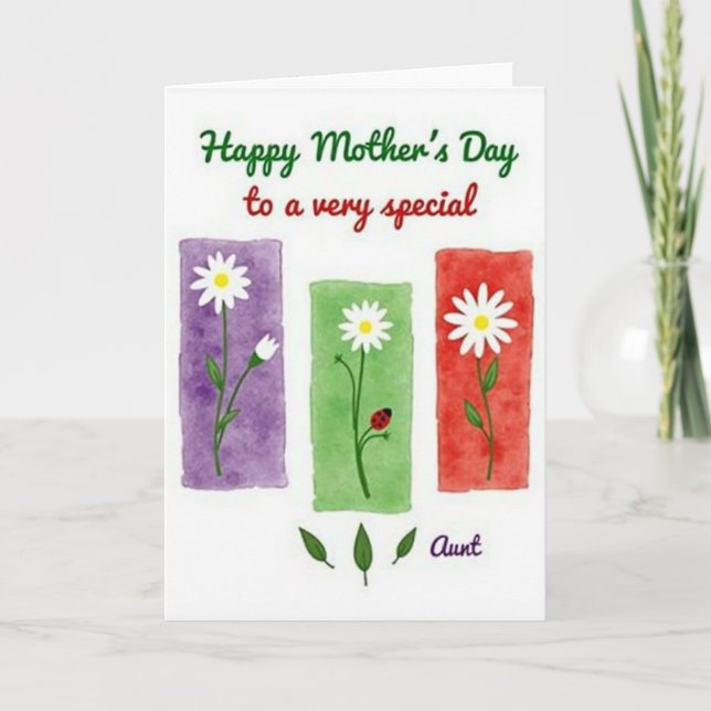 Emerald Insect Mothers Day Card (Front)