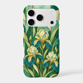 Emerald Iris Stained Glass iPhone 18 Pro Case
