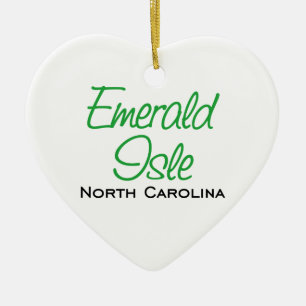 Emerald Isle, NC Ceramic Ornament