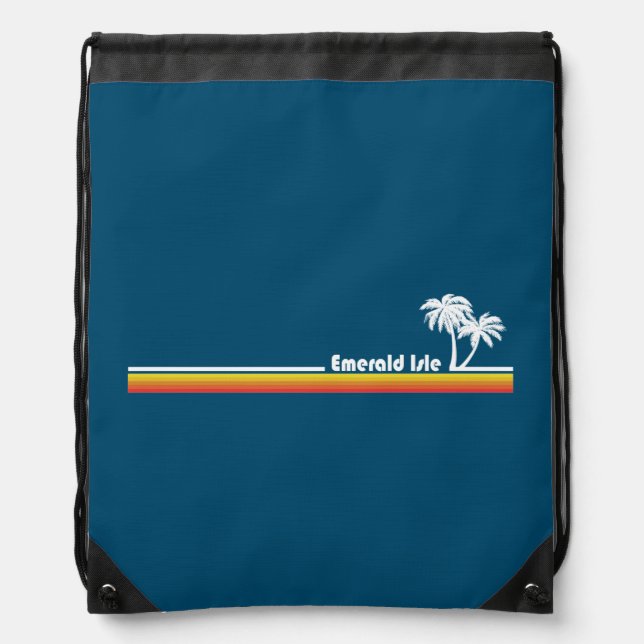 Emerald Isle North Carolina Drawstring Bag (Front)