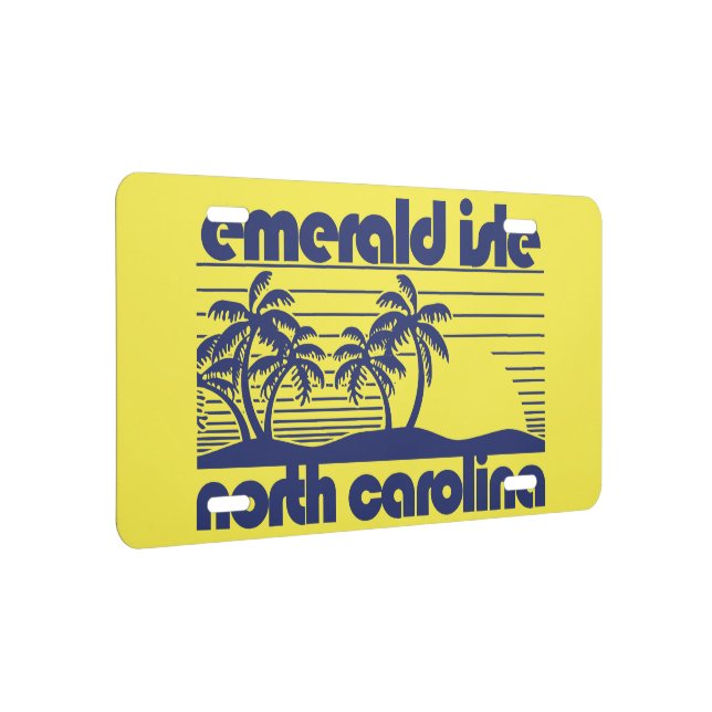 Emerald Isle,North Carolina License Plate (Right)