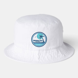 Emerald Isle North Carolina Palm Tree Birds Bucket Hat