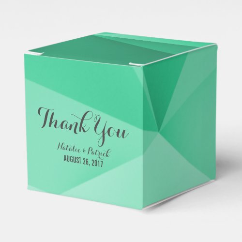 Emerald Jewel Tones Wedding Favor Boxes
