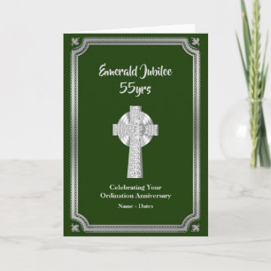 Emerald Jubilee Ordination Anniversary Priest 55th Card