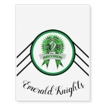 "Emerald Knights" Temporary Tattoo