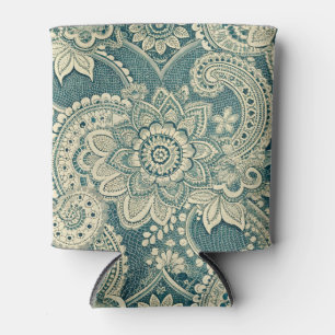 Emerald Lace Medallion Can Cooler