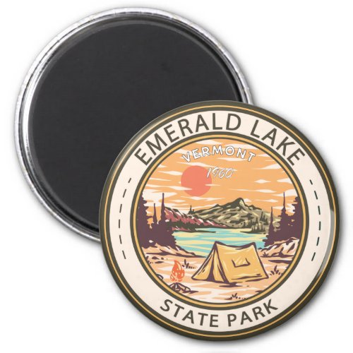 Emerald Lake State Park Vermont Badge Magnet