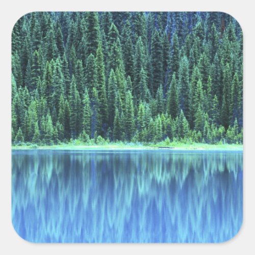 Emerald Lake Yoho NP BC Canada Square Sticker