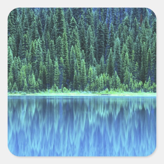 Emerald Lake, Yoho NP, BC, Canada Square Sticker (Front)