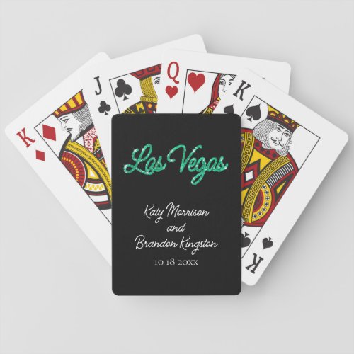 Emerald Las Vegas Sparkles Playing Cards