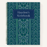Emerald Lotus Tapestry Pattern - The White Lotus Notebook