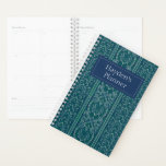 Emerald Lotus Tapestry Pattern - The White Lotus Planner