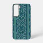 Emerald Lotus Tapestry Pattern - The White Lotus Samsung Galaxy S22 Case