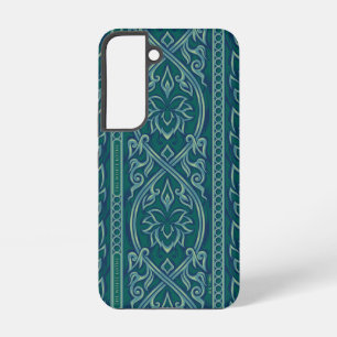 Emerald Lotus Tapestry Pattern - The White Lotus Samsung Galaxy S22 Case