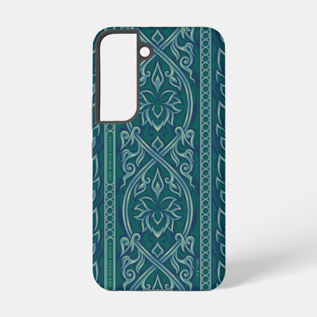 Emerald Lotus Tapestry Pattern - The White Lotus Samsung Galaxy Case (Back)