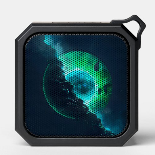 Emerald Lunar Core Cracking Open DALL_E AI Art Bluetooth Speaker