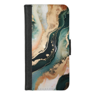 Emerald marble iPhone case with style and elegance
