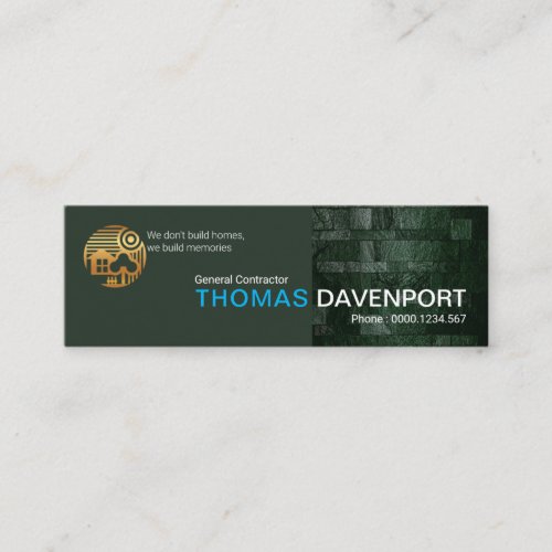 Emerald Marble Tile Wall Professional Builder Mini Business Card