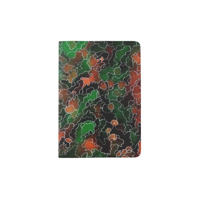 Emerald Maze Passport Holder (Front)