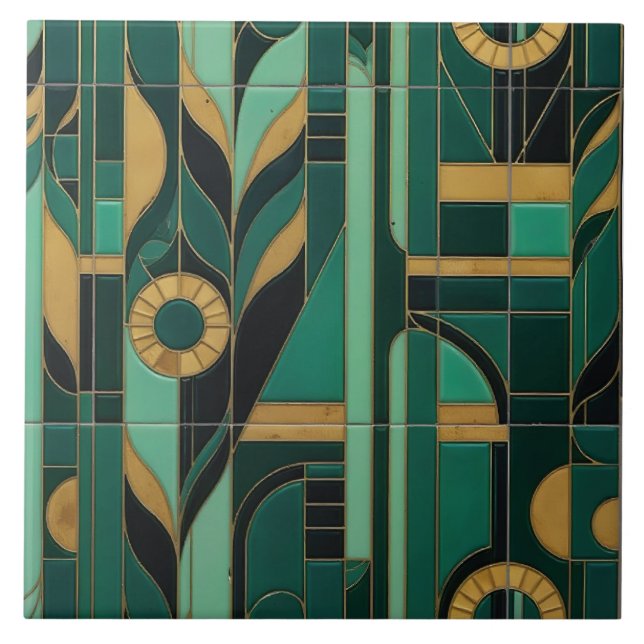Emerald Metropolis Ceramic Tile (Front)