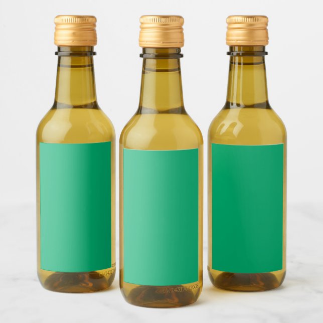 Emerald Mini Wine Bottle Labels – Customizable (Bottles)