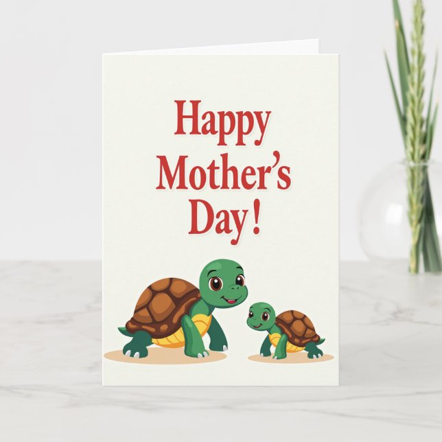 Emerald Mother Reptile Day Card (Front)