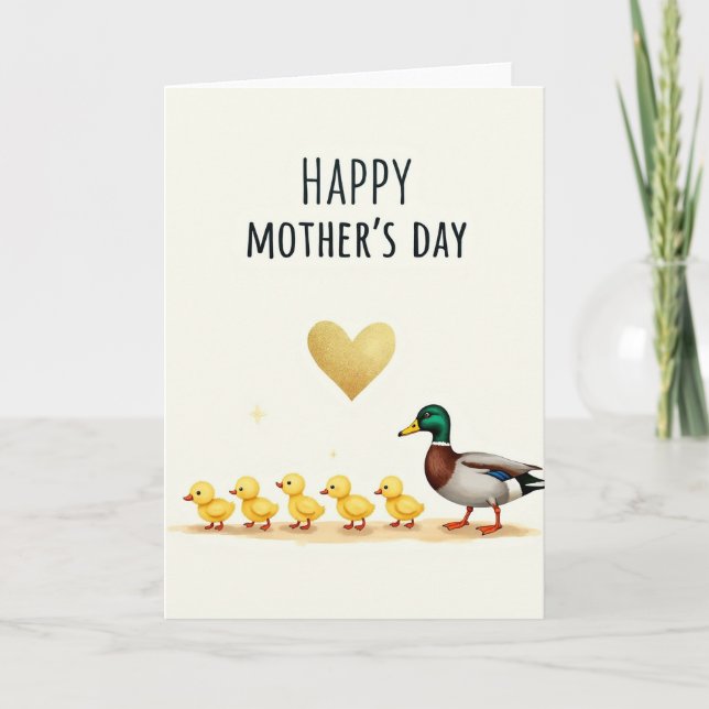 Emerald Mothers Day Bird Card (Front)