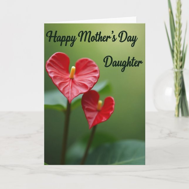 Emerald Mothers Day Daughter Card (Front)